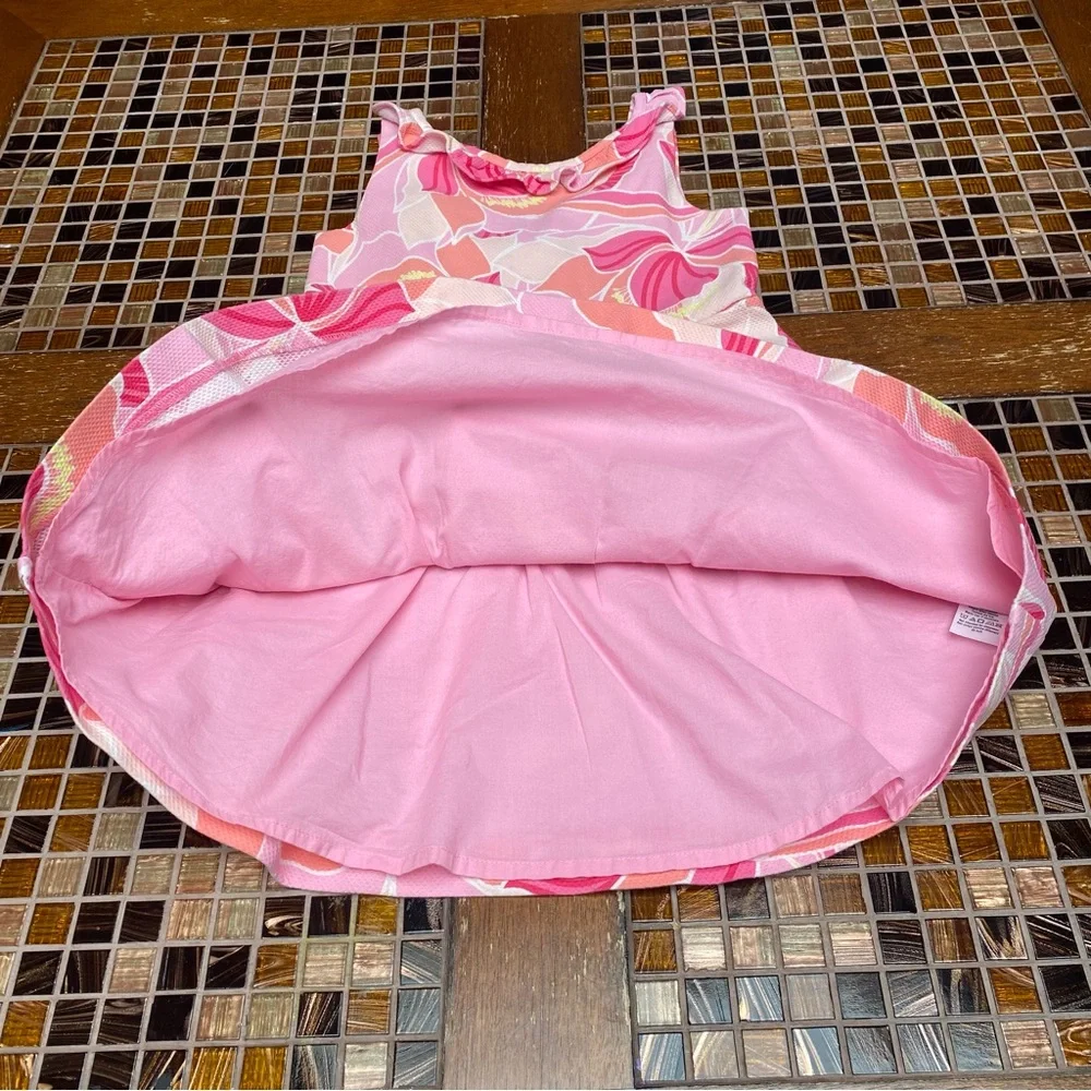 Janie and Jack Peony Print Piqué Dress - Picture 5 of 9